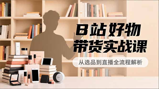 B站好物带货实战课，账号定位、选品拍摄、运营变现，全流程教学，实现UP主月入过万-heixxmi