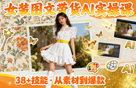 女装图文带货的AI实操课-heixxmi