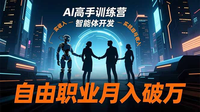 AI高手训练营3.0，ChatGPT，Midjourney，智能体开发，自由职业月入破万-heixxmi