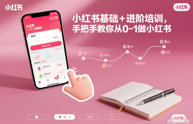 小红书基础+进阶培训，手把手教你从0-1做小红书-heixxmi