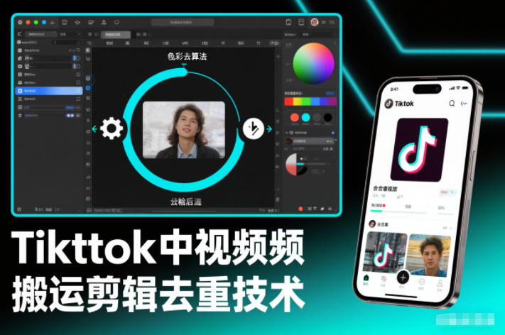Tiktok中视频纯搬运剪辑去重技术，外来技术，自行测试-heixxmi