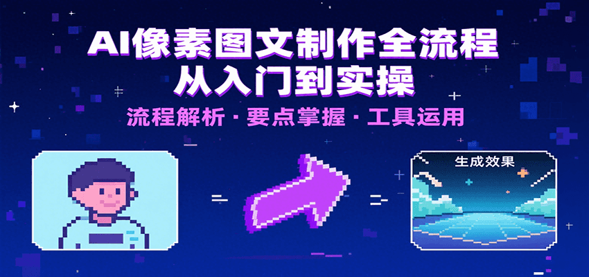 AI像素图文制作全流程：内容要点、文案选择及所用工具，助你快速入局-heixxmi