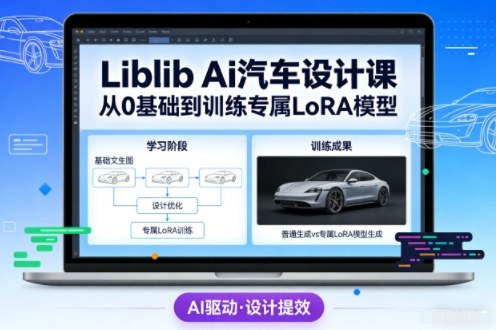 Liblib Ai汽车设计课，从0基础文生图，到教你训练专属设计和风格LoRA模型-heixxmi