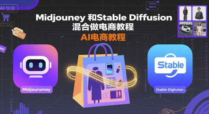 Midjourney和Stable Diffusion混合做电商教程-ai电商教程-heixxmi