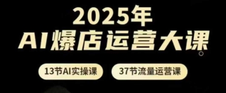 2025年AI爆店运营大课，13节AI实操课+37节流量运营课-heixxmi