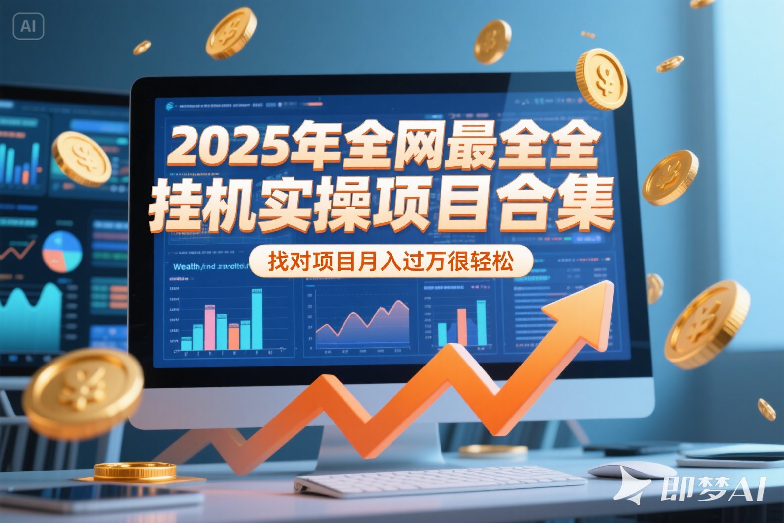2025年挂机实操项目实操演练，挂机类型，AI直播类型，轻资产创业类型...-heixxmi