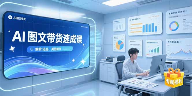 AI图文带货速成课，养号引流秘籍，爆款选品策略，美图制作全流程-heixxmi