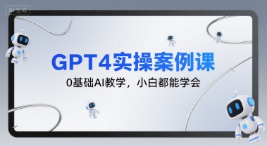 GPT4实操案例课，0基础AI教学，小白都能学会-heixxmi