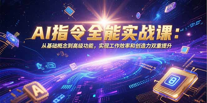 AI指令全能实战课：从基础概念到高级功能，实现工作效率和创造力双重提升-heixxmi