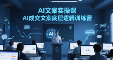 AI文案实操课，AI成交文案底层逻辑训练营-heixxmi