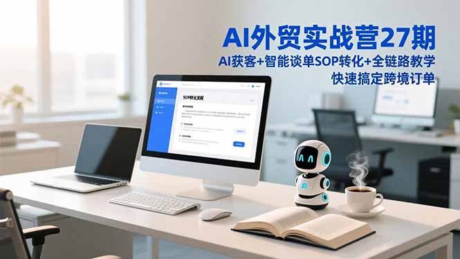 AI外贸实战营27期，AI获客+智能谈单+SOP转化+全链路教学，快速搞定跨境订单-heixxmi