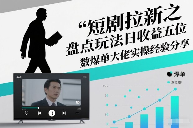 短剧拉新之盘点玩法日收益五位数爆单大佬实操经验分享-heixxmi