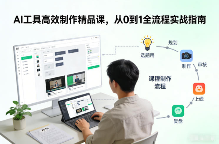 AI工具高效制作精品课，从0到1全流程实战指南-heixxmi