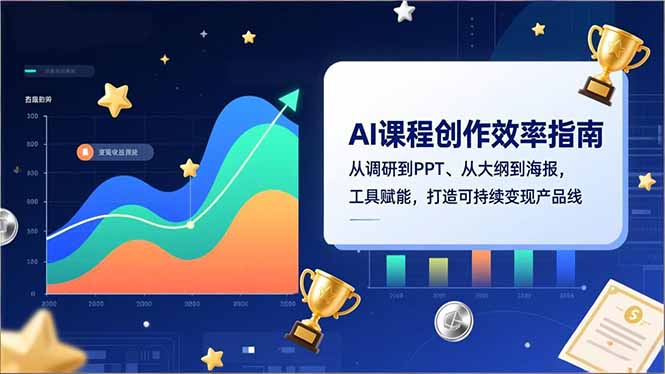 AI课程创作效率指南，从调研到PPT、从大纲到海报，工具赋能，打造可持续变现产品线-heixxmi