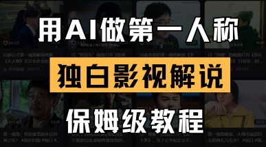 用AI做第一人称独白影视解说，手把手教学，保姆级教程-heixxmi