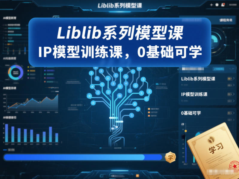 Liblib系列模型课，IP模型训练课，0基础可学-heixxmi