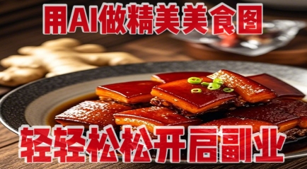 用AI做精美美食图，无需专业设备拍摄，轻轻松松开启副业-heixxmi