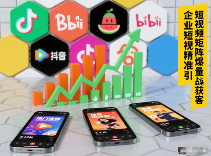 企业短视频精准引流矩阵获客，短视频矩阵爆量战法-heixxmi