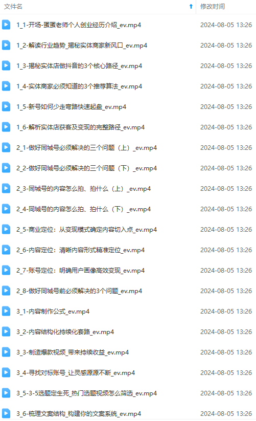 图片[1]-实体店老板获客特训营：认知、定位、文案、矩阵、直播、AI等(72节-heixxmi