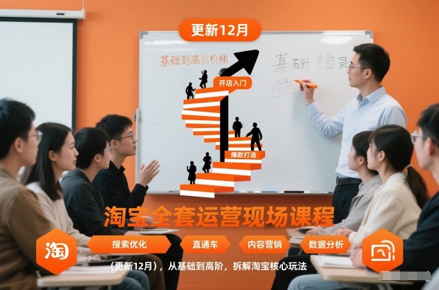 淘宝全套运营现场课程(更新12月)，从基础到高阶，拆解淘宝核心玩法-heixxmi