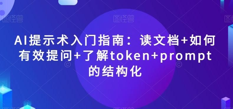 AI提示术入门指南：读文档+如何有效提问+了解token+prompt的结构化【揭秘】-heixxmi