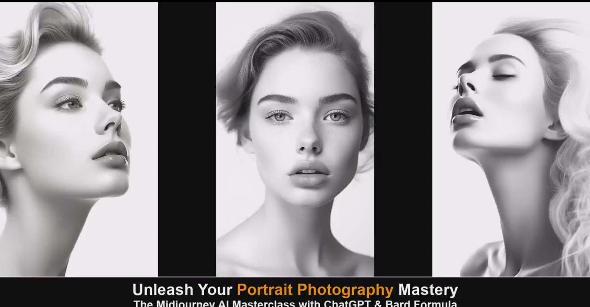 图片[1]-(9312期)Midjourney v5 ChatGPT 和 Bard AI人工智能人像摄影大师班-15节-中英字幕-heixxmi