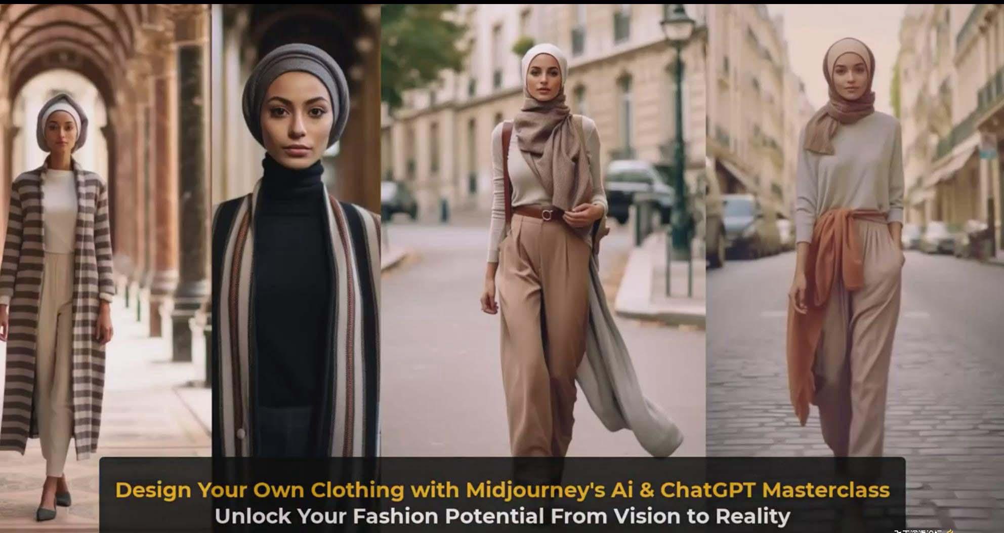 图片[10]-利用 Midjourneys Ai 人工智能设计自己的服装AI大师班-10节课-中英字幕-heixxmi