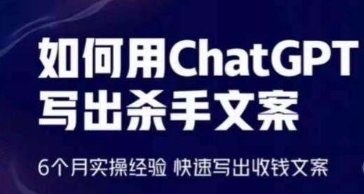 如何用ChatGPT写出杀手文案，6个月实操经验，快速写出收钱文案-heixxmi