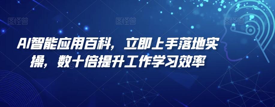 AI智能应用百科，​立即上手落地实操，数十倍提升工作学习效率-heixxmi