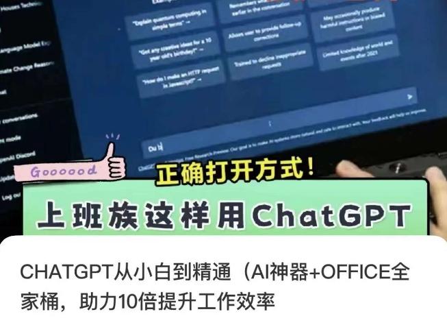 CHATGPT从小白到精通，AI神器+OFFICE全家桶，助力10倍提升工作效率-heixxmi