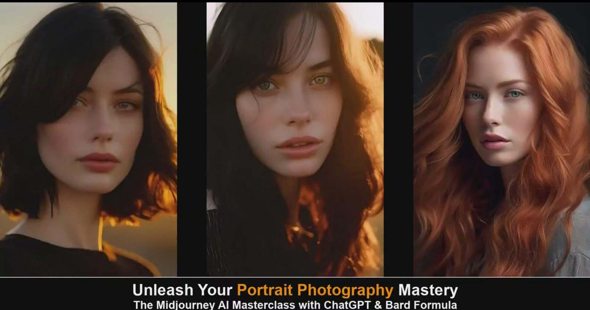 图片[3]-(9312期)Midjourney v5 ChatGPT 和 Bard AI人工智能人像摄影大师班-15节-中英字幕-heixxmi