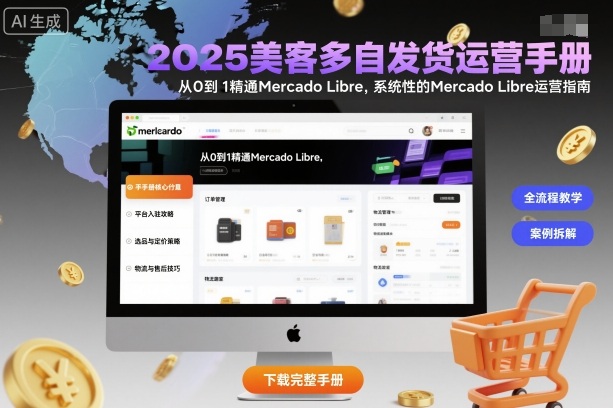 2025美客多自发货运营手册：从0到1精通Mercado Libre，系统性的Mercado Libre运营指南-heixxmi