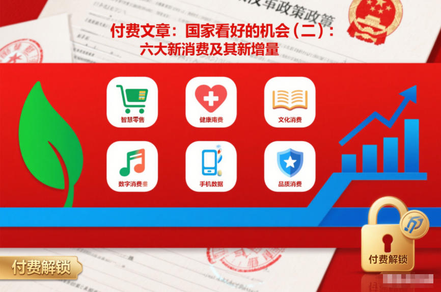 付费文章：国家看好的机会(二)：六大新消费及其新增量-heixxmi