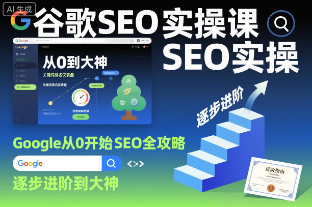 谷歌SEO实操课，Google从0开始SEO全攻略，逐步进阶到大神-heixxmi