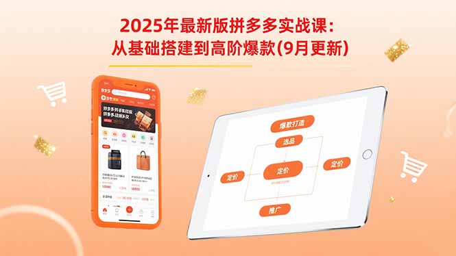 2025年最新版拼多多实战课：从基础搭建到高阶爆款(9月更新-heixxmi