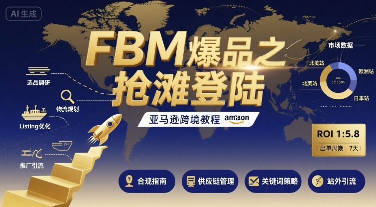 FBM爆品之抢滩登陆-亚马逊跨境教程-heixxmi