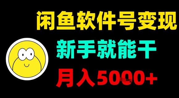 闲鱼软件号变现，新手就能干，月入5k+-heixxmi