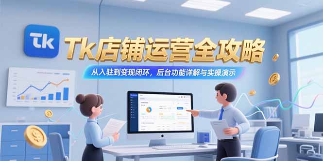 Tk店铺运营全攻略，从入驻到变现闭环，后台功能详解与实操演示-heixxmi