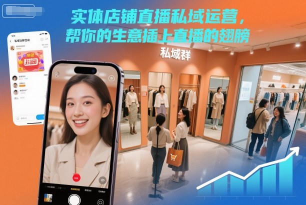 实体店铺直播私域运营，帮你的生意插上直播的翅膀-heixxmi
