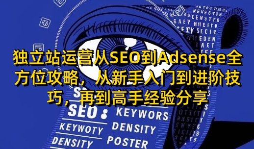 独立站运营从SEO到Adsense全方位攻略，从新手入门到进阶技巧，再到高手经验分享-heixxmi
