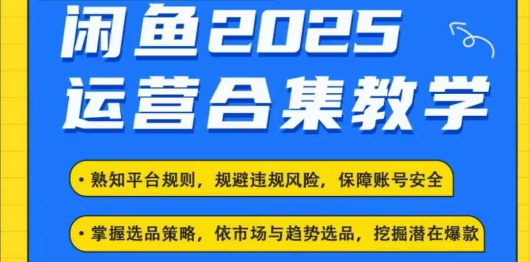 2025闲鱼电商运营全集，2025最新咸鱼玩法-heixxmi