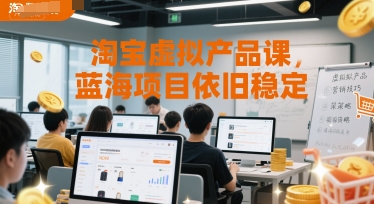 淘宝虚拟产品课，蓝海项目依旧稳定-heixxmi