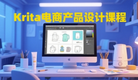 Krita电商产品设计课程，掌握从工具使用到创意落地的全链路设计能力-heixxmi