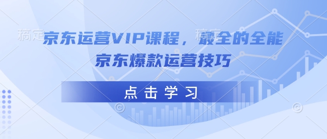 京东运营VIP课程，最全的全能京东爆款运营技巧-heixxmi