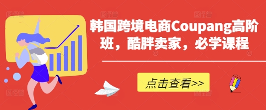 韩国跨境电商Coupang高阶班，酷胖卖家，必学课程-heixxmi