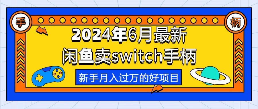 2024年6月最新闲鱼卖switch游戏手柄，新手月入过万的第一个好项目-heixxmi