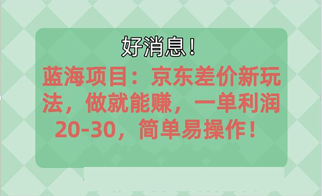 越早知道越能赚到钱的蓝海项目：京东大平台操作，一单利润20-30，简单...-heixxmi