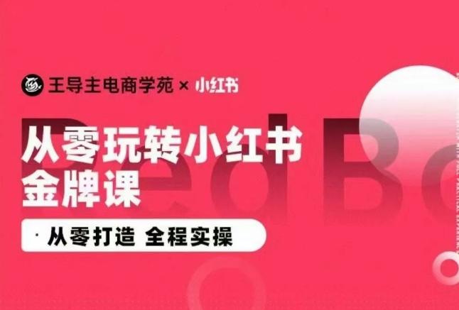 王导主·小红书电商运营实操课，​从零打造  全程实操-heixxmi
