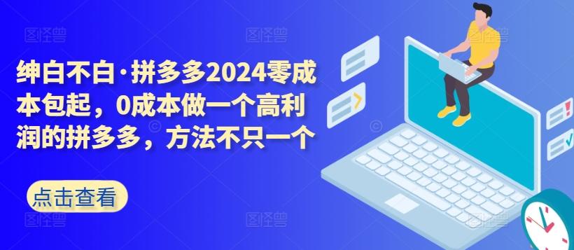 拼多多2024零成本包起，0成本做一个高利润的拼多多，方法不只一个-heixxmi