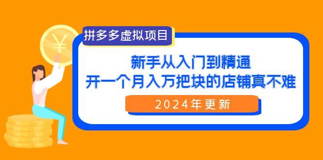 (9744期)拼多多虚拟项目：入门到精通，开一个月入万把块的店铺 真不难(24年更新)-heixxmi